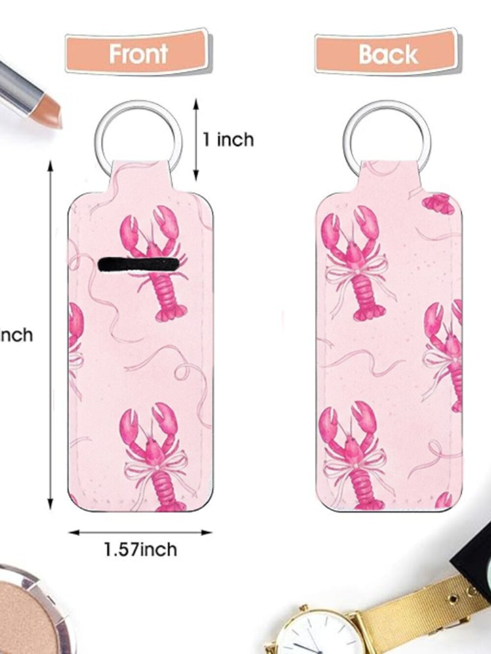 Lip Gloss Holder Lip Stick Keychain